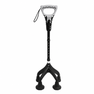 Canne de marche ergonomique et réglable à 4 pieds - KMINA - K10066