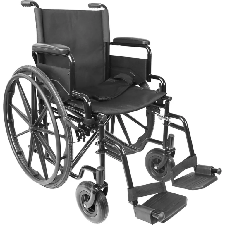 Fauteuil roulant autopropulsé (largeur d’assise 46 cm), pliable, pour personnes âgées | PEPE | P10034