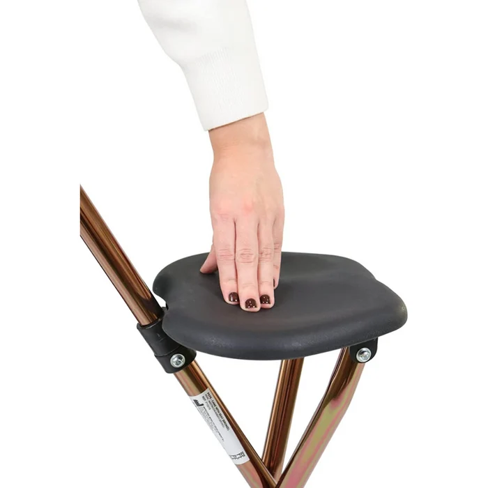 Canne pliante, assise noire / bronze | PEPE | P10017 / P10018 – Image 4