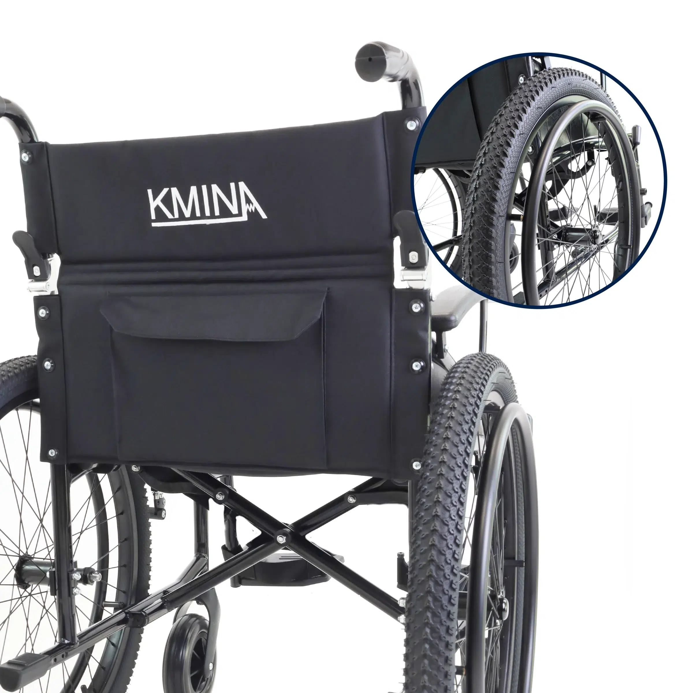 Fauteuil roulant manuel tout-terrain pliable Silla – Image 6