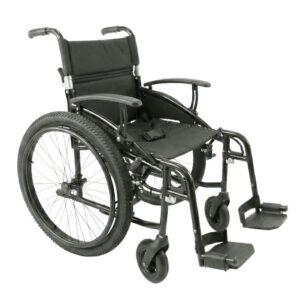 Fauteuil roulant pliable tout-terrain (largeur d’assise 46 cm), pour personnes âgées | KMINA | K10077