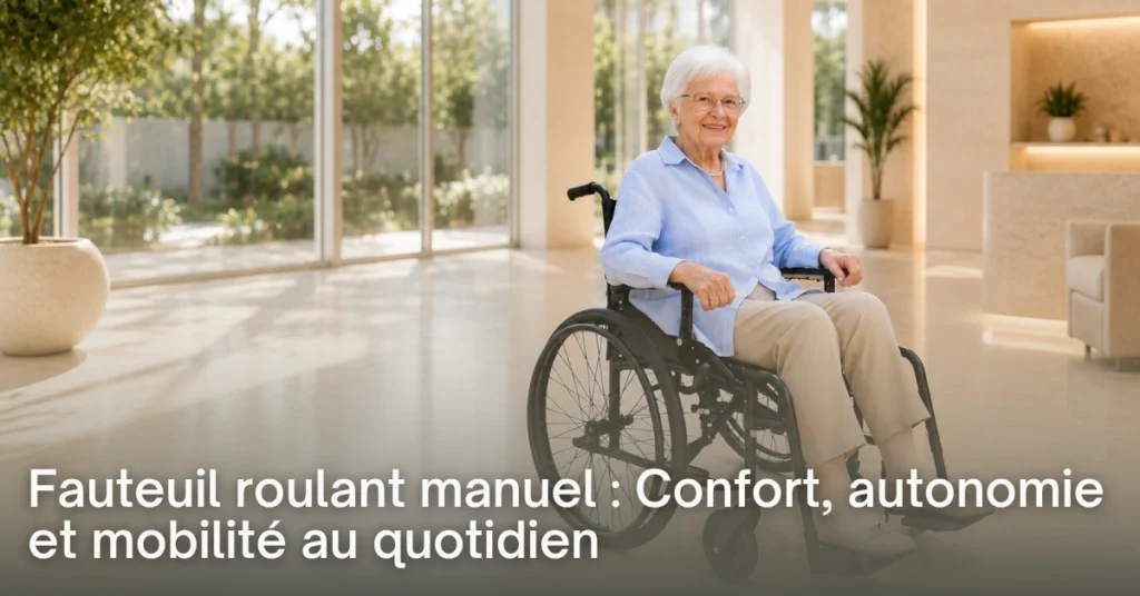 Fauteuil roulant manuel Confort, autonomie et mobilité au quotidien