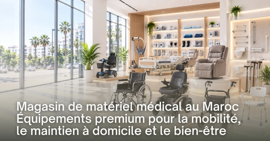 Magasin de matériel médical au Maroc Équipements premium pour la mobilité, le maintien à domicile et le bien-être