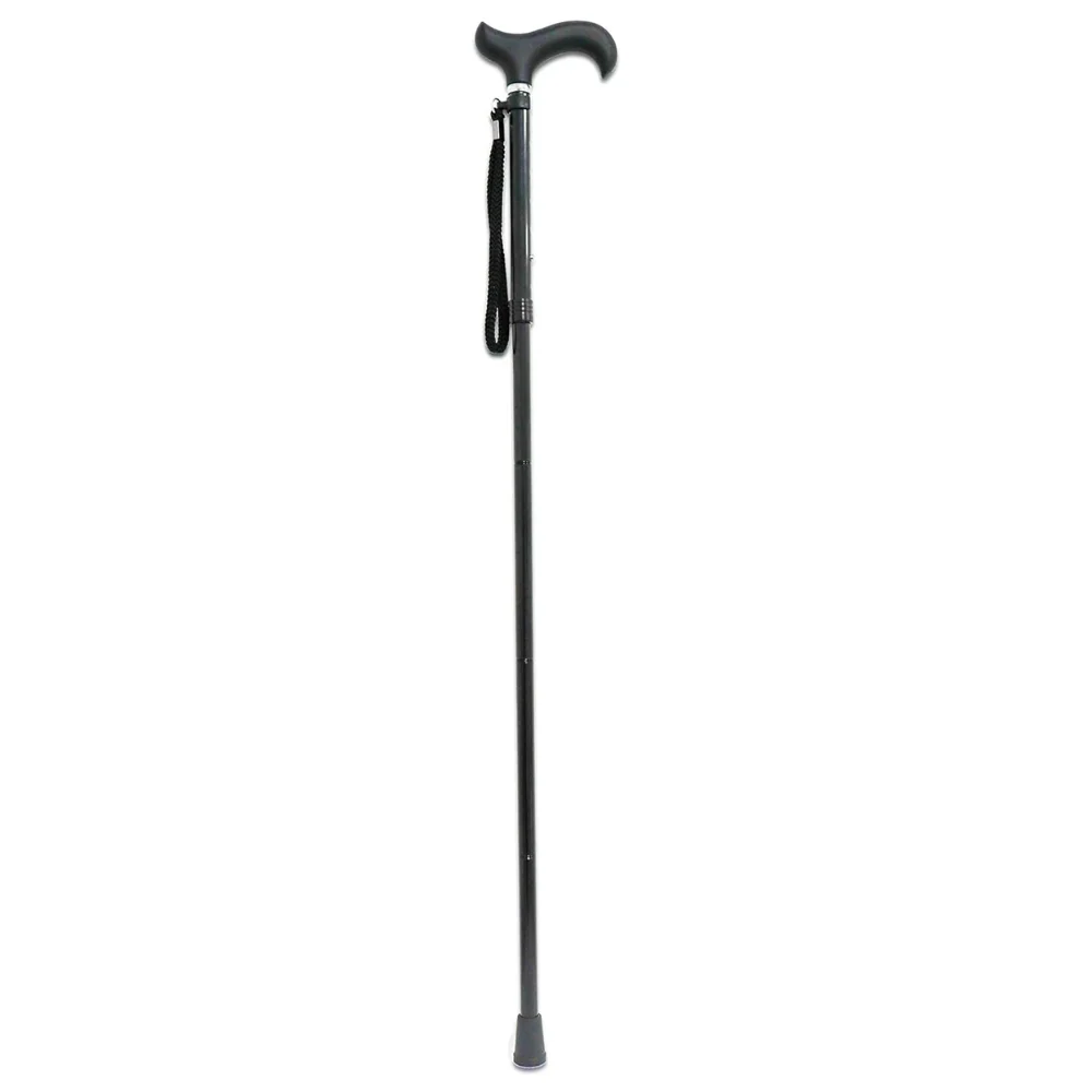 Canne pliante, bâton de marche pour seniors, aluminium noir | KMINA | K10019 – Image 4