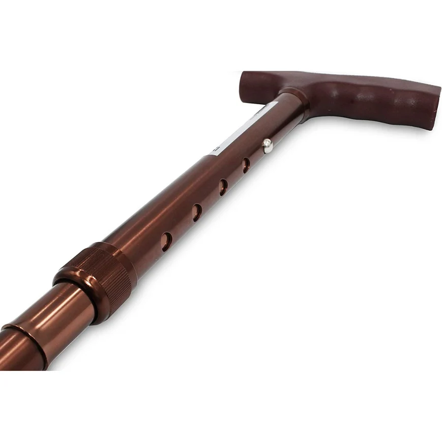 Canne pliante, bâton de marche pour seniors, noir / bronze | PEPE | P10004 / P10005 – Image 3