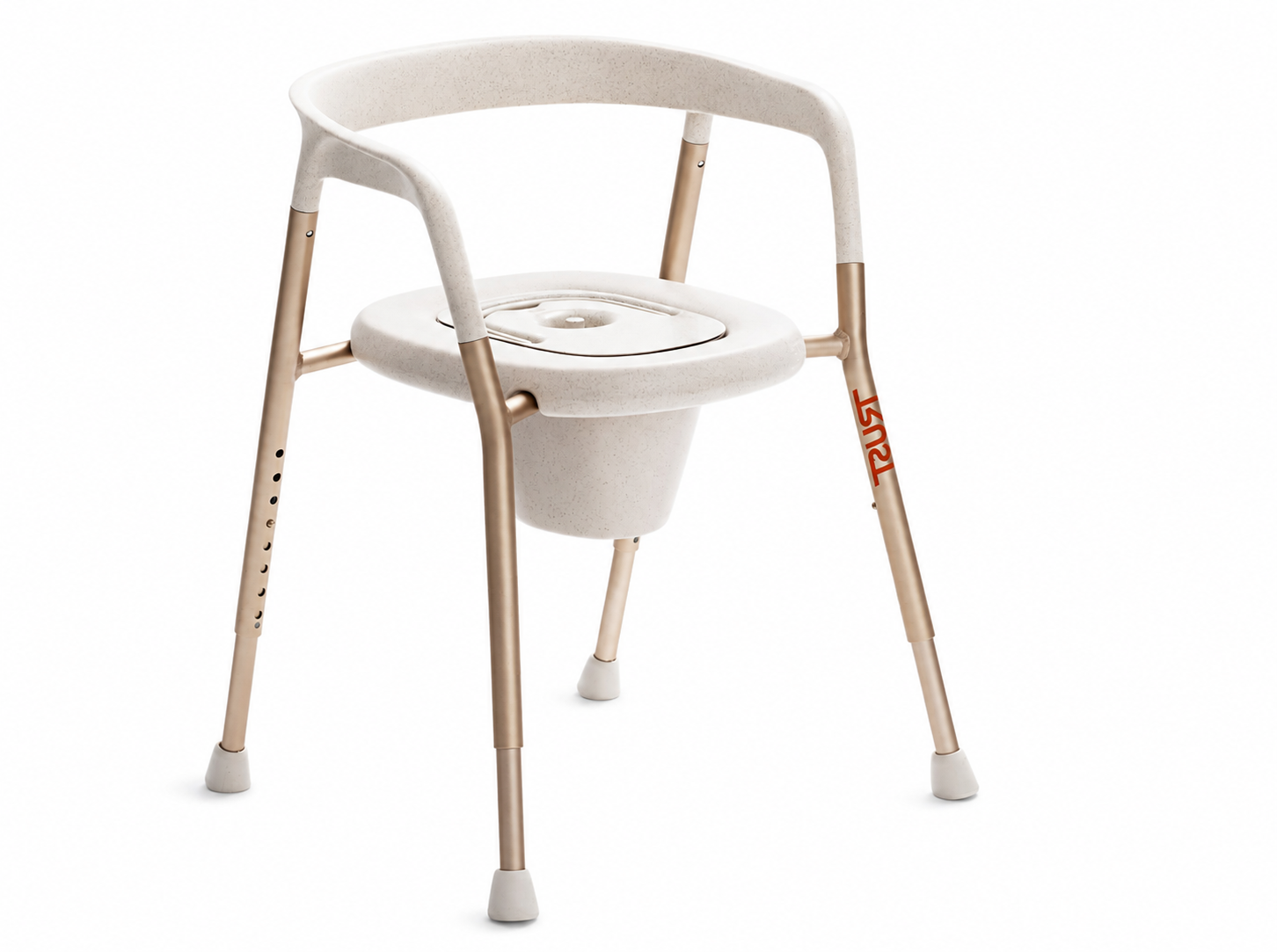 Chaise de douche design percée, réglable, Trust Care Let's Help Me