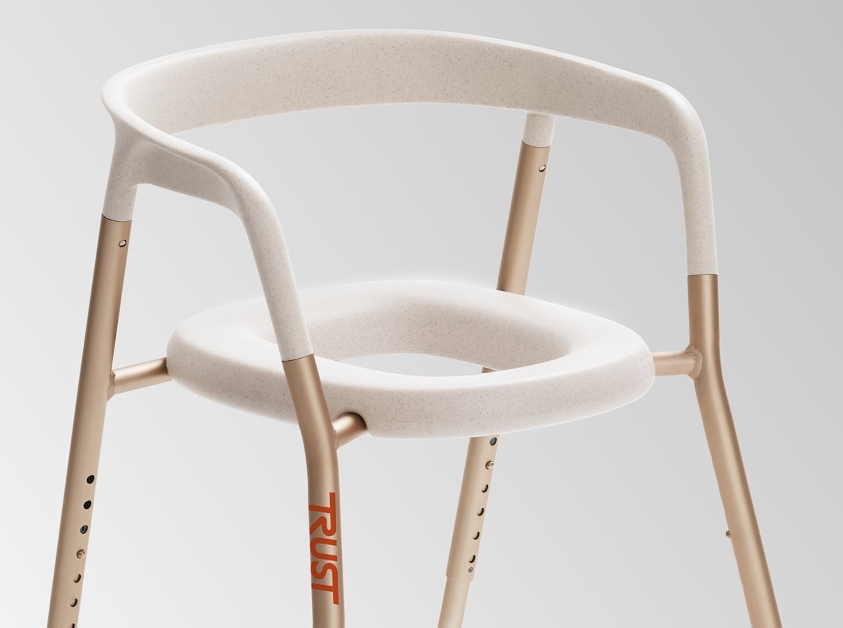 Chaise de douche design percée, réglable, Trust Care Let's Help Me – Image 4