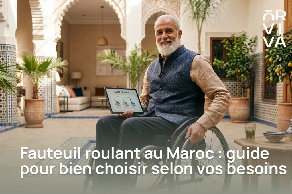 Fauteuil roulant au Maroc avec différents modèles manuels et électriques